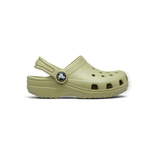 Klapki Crocs Classic Clog K oliwkowe dziecięce