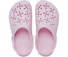 Crocs Sandale Classic Floral Cut Out Clog pink Damen