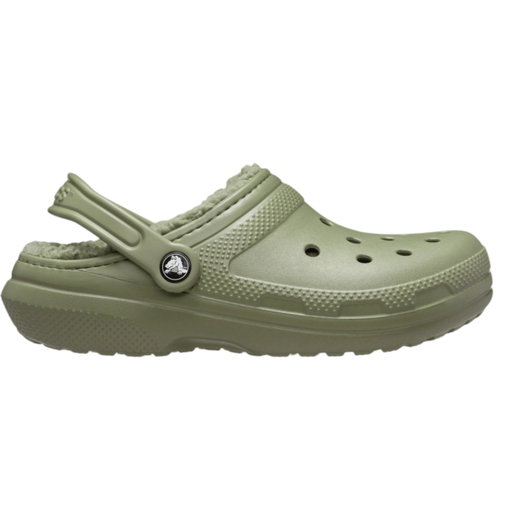Crocs Sandale Classic Lined Clog (mit Innenfutter) grün