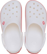 Crocs Sandale Crocband Clog weiss/rot