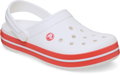 Crocs Sandale Crocband Clog weiss/rot