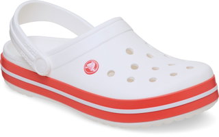 Crocs Sandale Crocband Clog weiss/rot