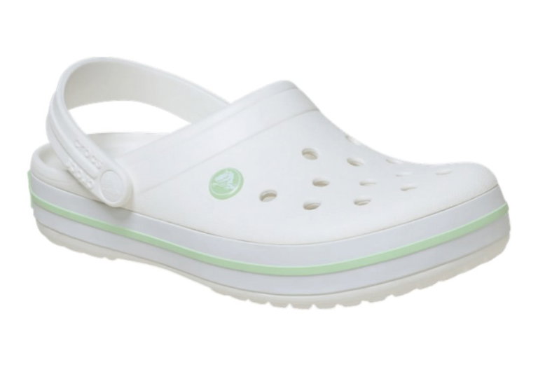 Crocs Sandale Crocband Clog weiss/grün