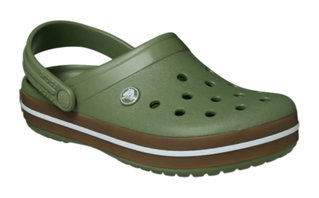 Crocs Sandale Crocband Gum Clog grün -1 Paar