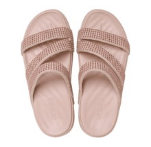 Crocs Sandale Getaway Gems Strappy Quartz hellbraun - Damen