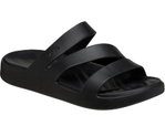 Crocs Sandale Getaway Strappy (leichtes, nahtlos, flexibel) schwarz Damen