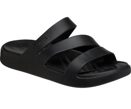 Crocs Sandal Getaway Strappy (lightweight, seamless, flexible) black Women