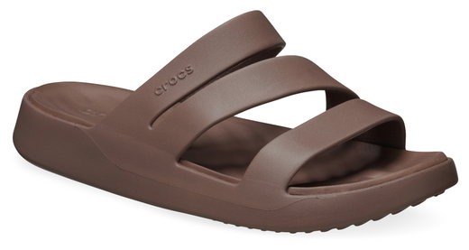 Crocs Sandale Getaway Strappy (leichtes, nahtlos, flexibel) braun Damen