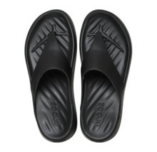Crocs Zehensandale Getaway Triangle Flip schwarz - Damen