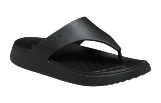 Crocs Zehensandale Getaway Triangle Flip schwarz - Damen