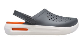 Crocs InMotion Clog Sandal (super soft, lightweight, high wearing comfort) grey/red - 1 pair