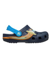 Crocs Sandale UFO Lights Clog navyblau/bunt Kinder