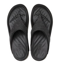 Crocs Zehensandale Getaway Gems Triangle Flip schwarz - Damen