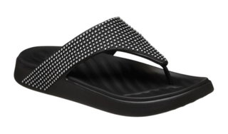 Crocs Toe Sandal Getaway Gems Triangle Flip Black - Ladies