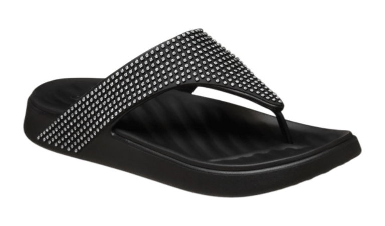 Crocs Zehensandale Getaway Gems Triangle Flip schwarz - Damen
