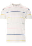 Cruz Leisure T-shirt Austin Striped (Cotton) white Men's