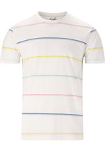 Cruz Freizeit-Tshirt Austin Striped (Baumwolle) weiss Herren