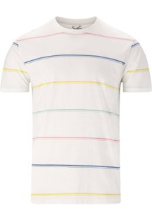 Cruz Leisure T-shirt Austin Striped (Cotton) white Men's