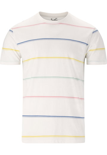 Cruz Freizeit-Tshirt Austin Striped (Baumwolle) weiss Herren