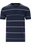 Cruz Freizeit-Tshirt Austin Striped (Baumwolle) navyblau Herren