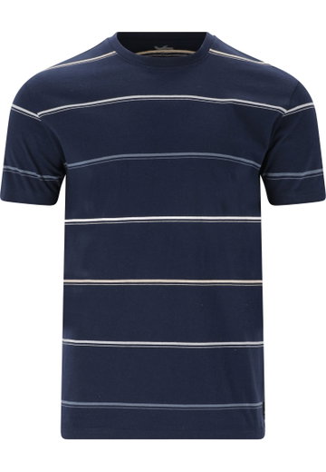 Cruz Freizeit-Tshirt Austin Striped (Baumwolle) navyblau Herren