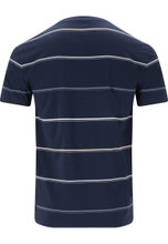 Cruz Freizeit-Tshirt Austin Striped (Baumwolle) navyblau Herren