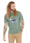 Cruz Freizeit-Tshirt Desmond (Baumwolle) grün Herren