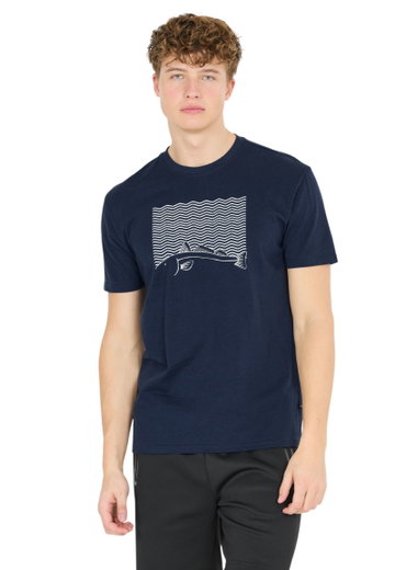 Cruz Freizeit-Tshirt Gander Printed (Baumwolle) navyblau Herren