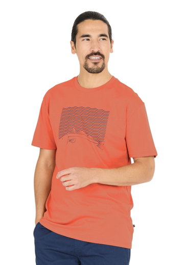 Cruz Freizeit-Tshirt Gander Printed (Baumwolle) orange Herren