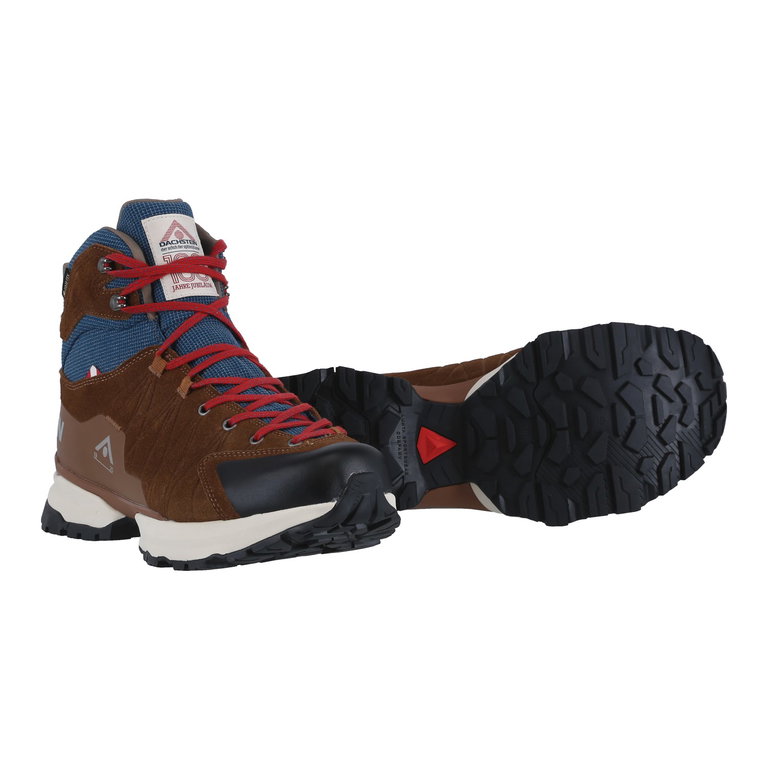 Dachstein Wanderschuhe Wildspitze GTX 1925 (Veloursleder, wasserdicht) braun/blau Herren