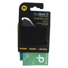 DexShell Skarpetki biegowe Running Lite (wodoodporne) czarne/aqua niebieskie - 1 para