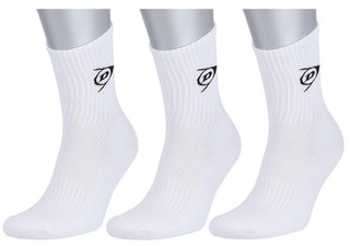 Dunlop Tennissocken Crew Herren weiss - 3 Paar