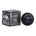 Dunlop Squashball Competition (1 gelber Punkt, Speed langsam) schwarz - 1 Ball