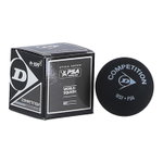 Dunlop Squashball Competition (1 gelber Punkt, Speed langsam) schwarz - 1 Ball