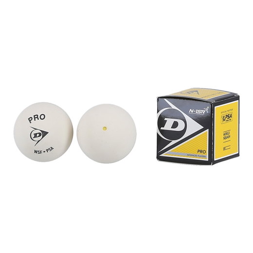Dunlop Squashball Pro (2 Punkt) <b>WEISS</b> - 1 Ball