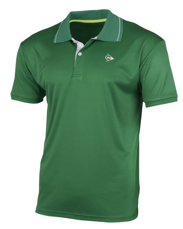 Dunlop Tennis-Polo Club (100% Polyester) grün Herren