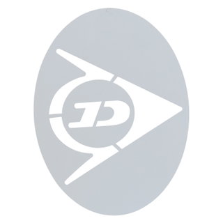 Dunlop Logoschablone für Squashsaite/Squashschläger transparent - 1 Stück