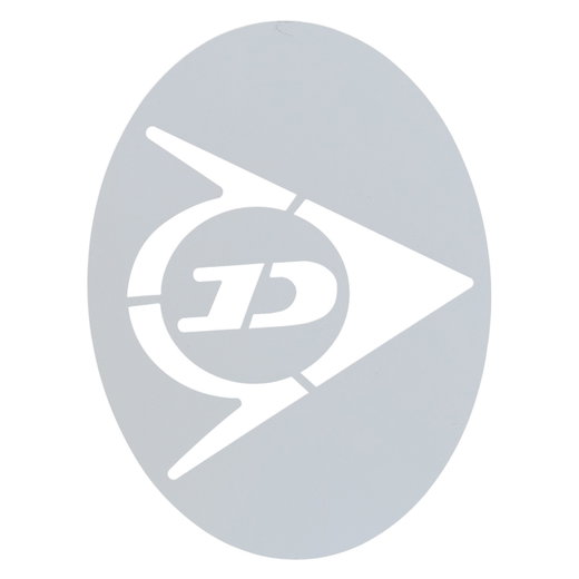 Dunlop Logoschablone für Squashsaite/Squashschläger transparent - 1 Stück