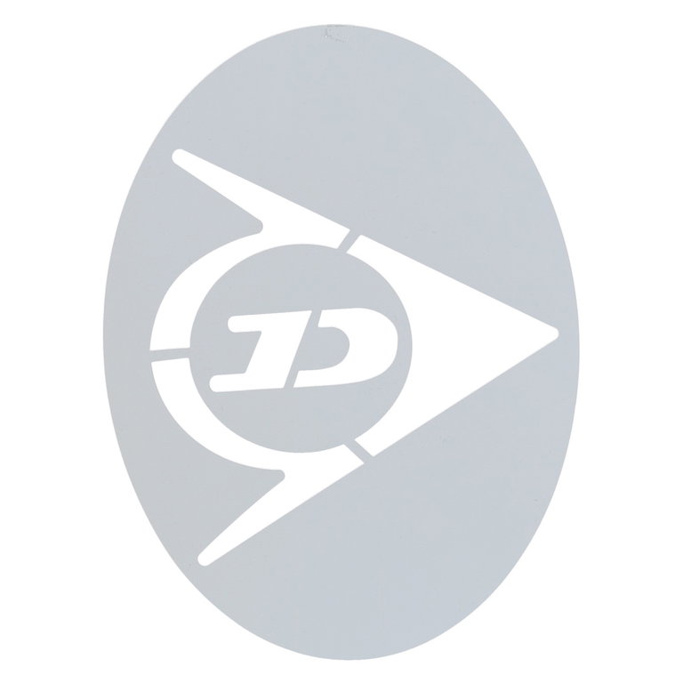 Dunlop Logoschablone für Squashsaite/Squashschläger transparent - 1 Stück