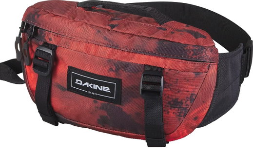 Dakine Gürteltasche Hot Laps Hüfttasche 1 Liter FLARE ACID WASH weinrot