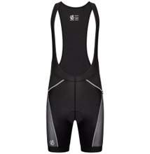 Dare2B Fahrrad-Trägerhose Ecliptic Leichte Gel (enganliegend, reflektierend) kurz schwarz Herren