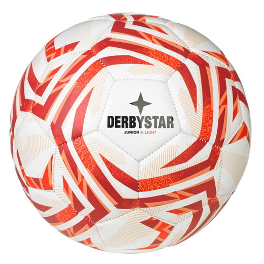 Derbystar Fussball Junior S-Light v25 (Freizeitball) weiss/rot - 1 Ball