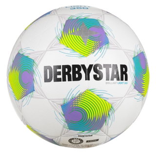 Piłka nożna Derbystar Brillant Light (piłka treningowa) biała/zielona/fioletowa - 1 piłka