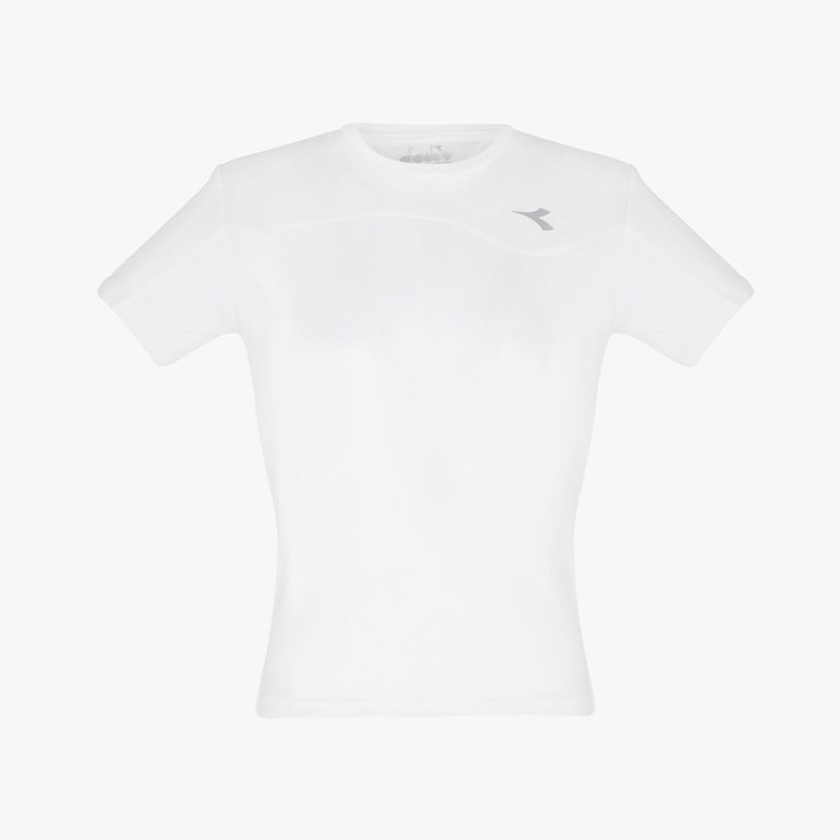 Diadora Tennis-Tshirt Team weiss Jungen