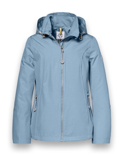 District Transition Jacket Forget Me Not (with hood, water-repellent) blue ladies