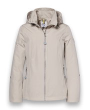 District Transition Jacket Forget Me Not (with hood, water-repellent) sand brown ladies