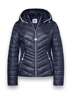 District Übergangsjacke Magnolia (mit Kapuze, wasserabweisend) navyblau Damen