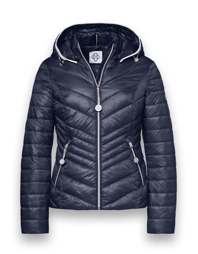District Übergangsjacke Magnolia (mit Kapuze, wasserabweisend) navyblau Damen
