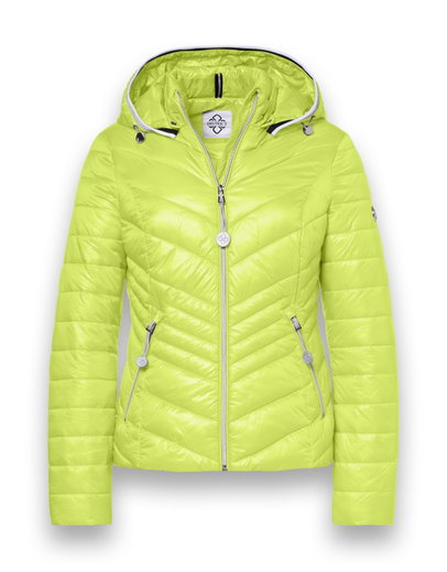 District Übergangsjacke Magnolia (mit Kapuze, wasserabweisend) limegrün Damen
