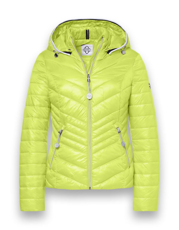 District Übergangsjacke Magnolia (mit Kapuze, wasserabweisend) limegrün Damen